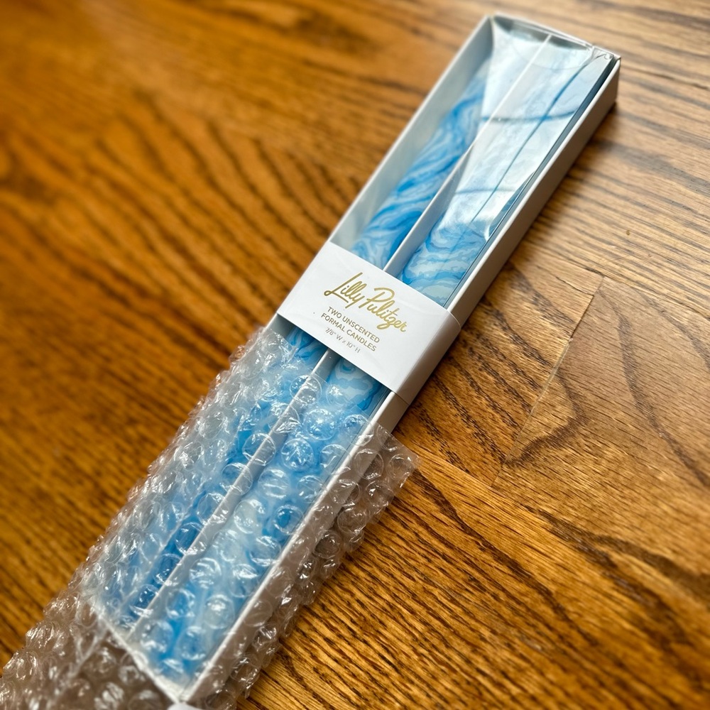 Lilly Pulitzer Printed Taper Candles NWT